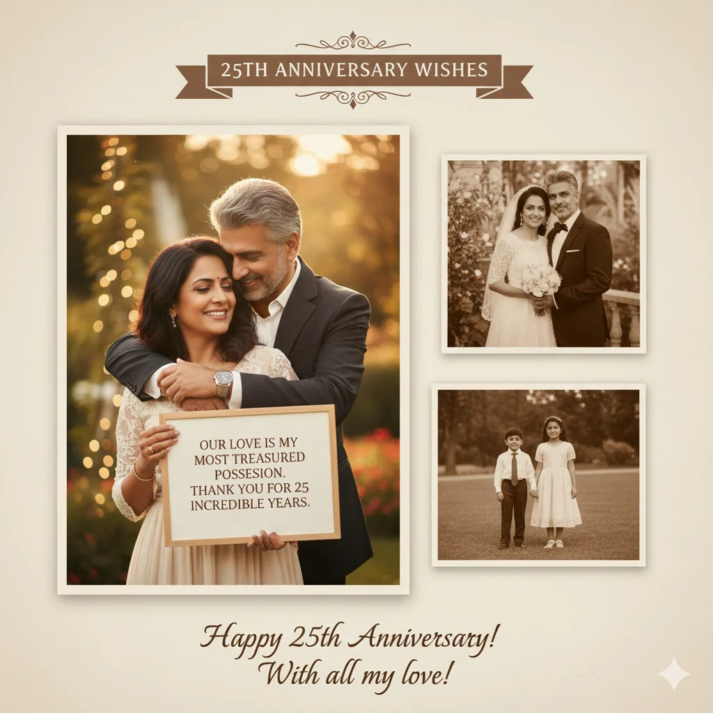 25th anniversary wishes