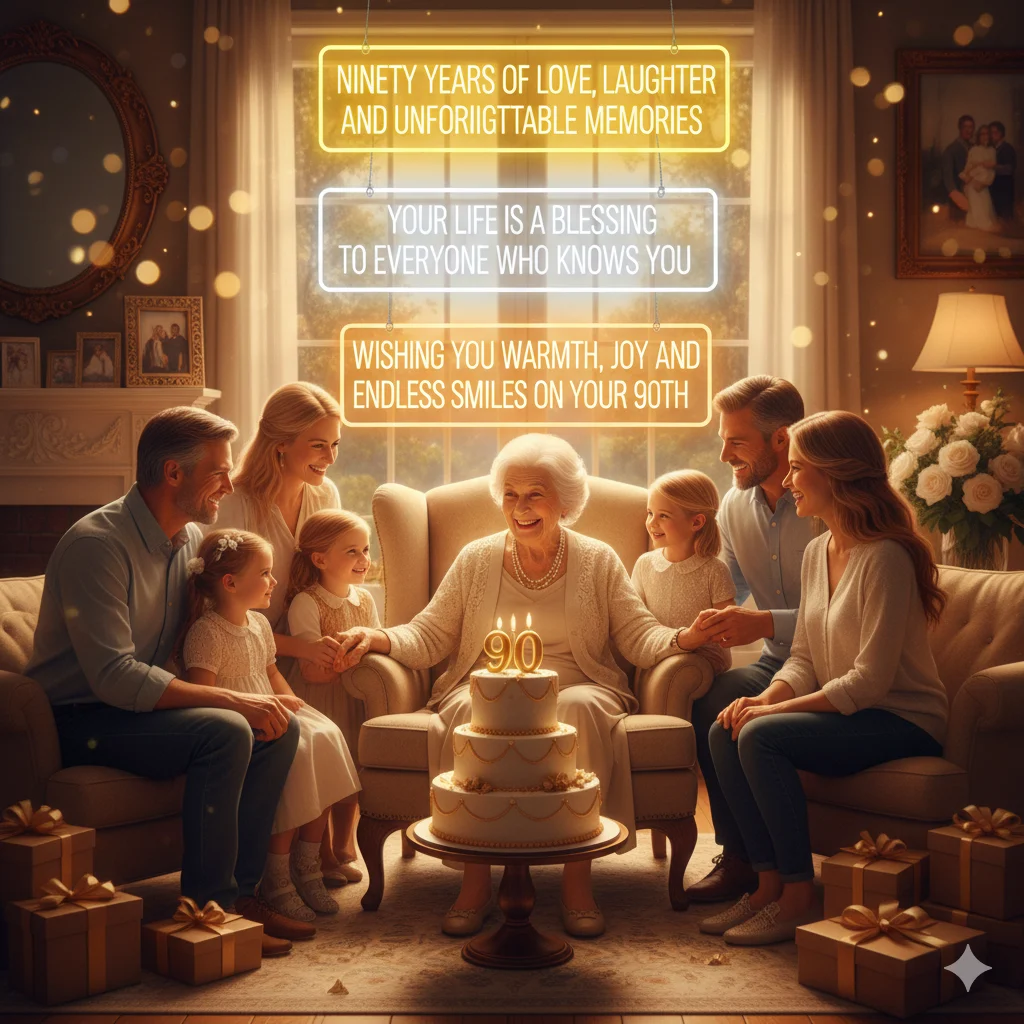 90th birthday wishes