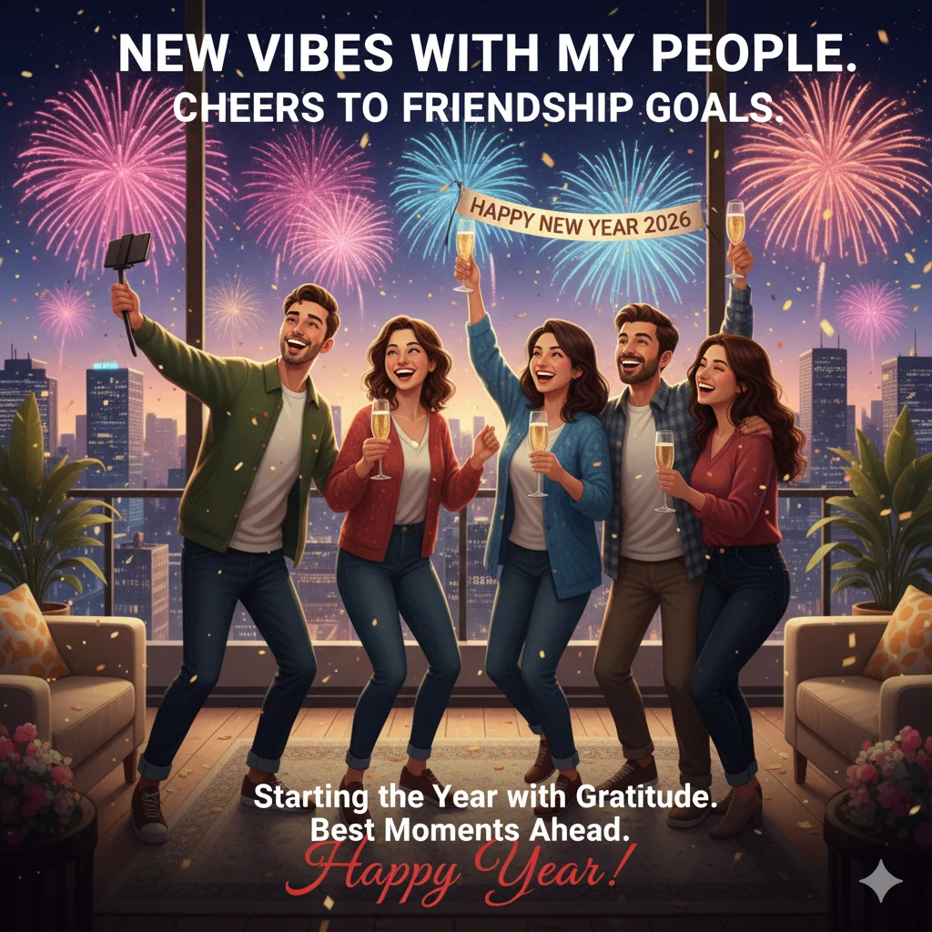 new years wishes to friends