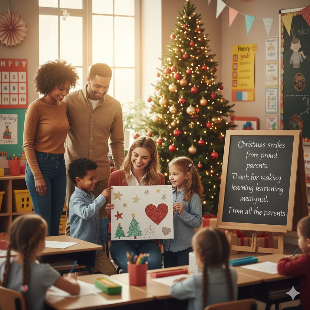 christmas wishes for teachers from parents