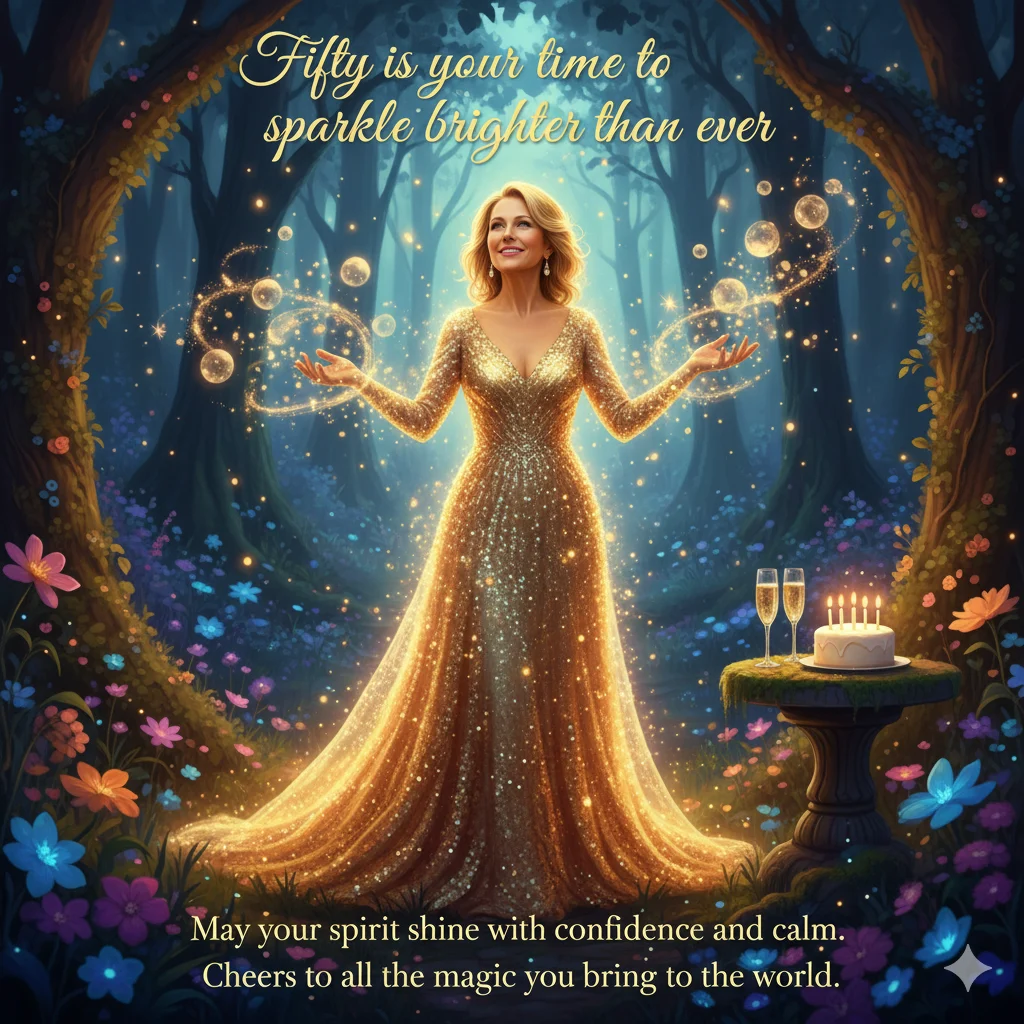 50th birthday wishes for sister