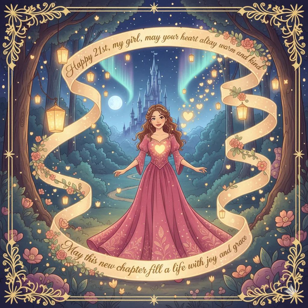 21st birthday wishes from mother-to daughter