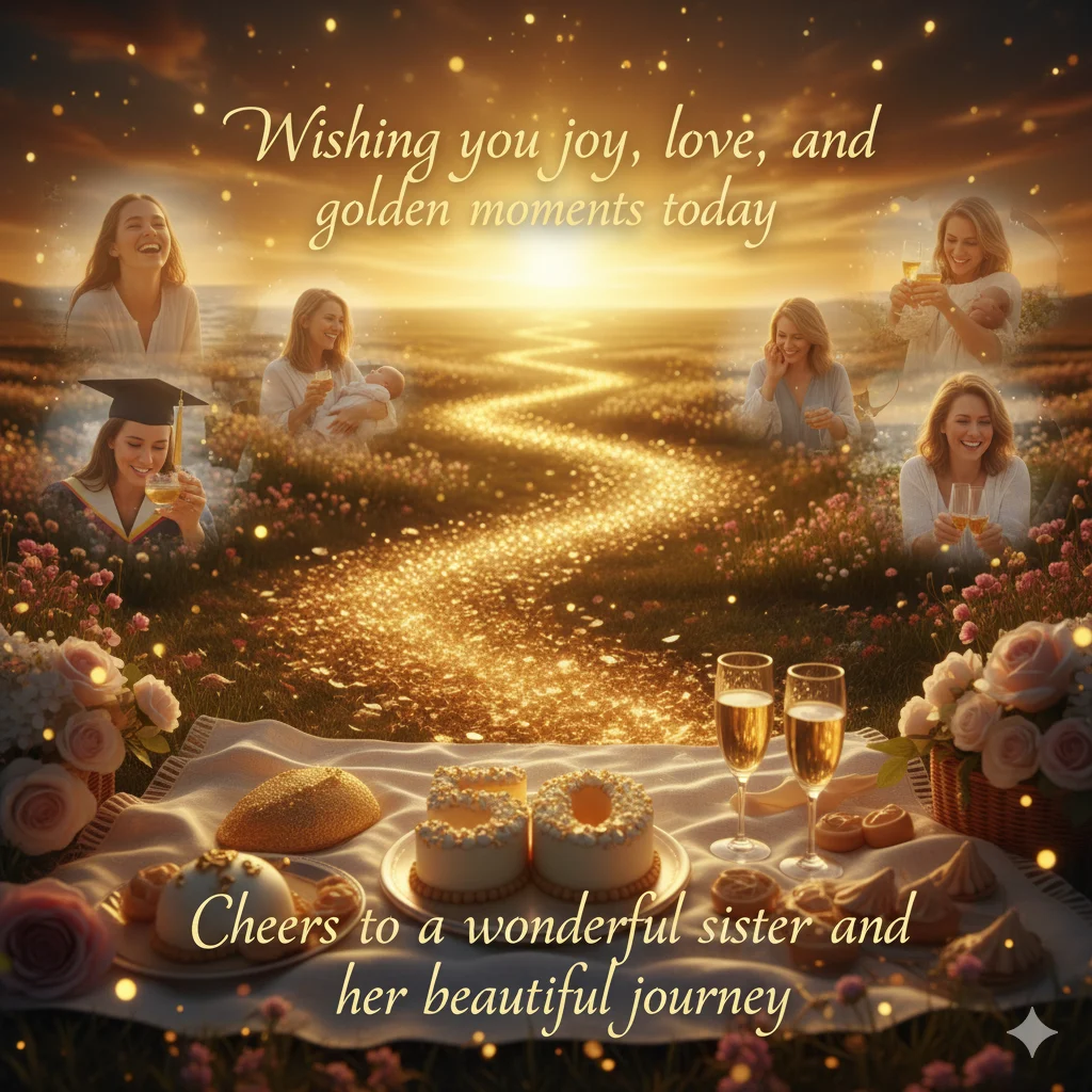 50th birthday wishes for sister