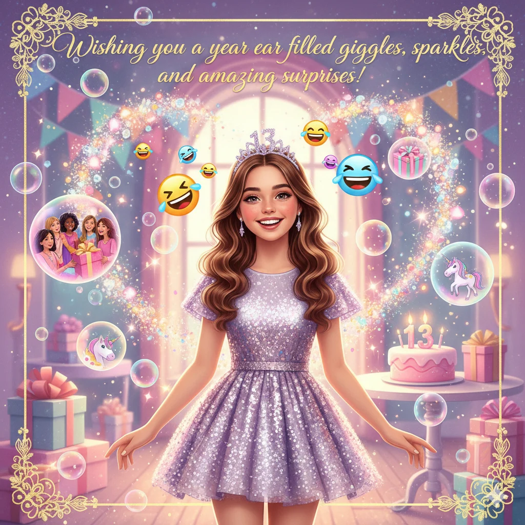 13th birthday wishes for girl