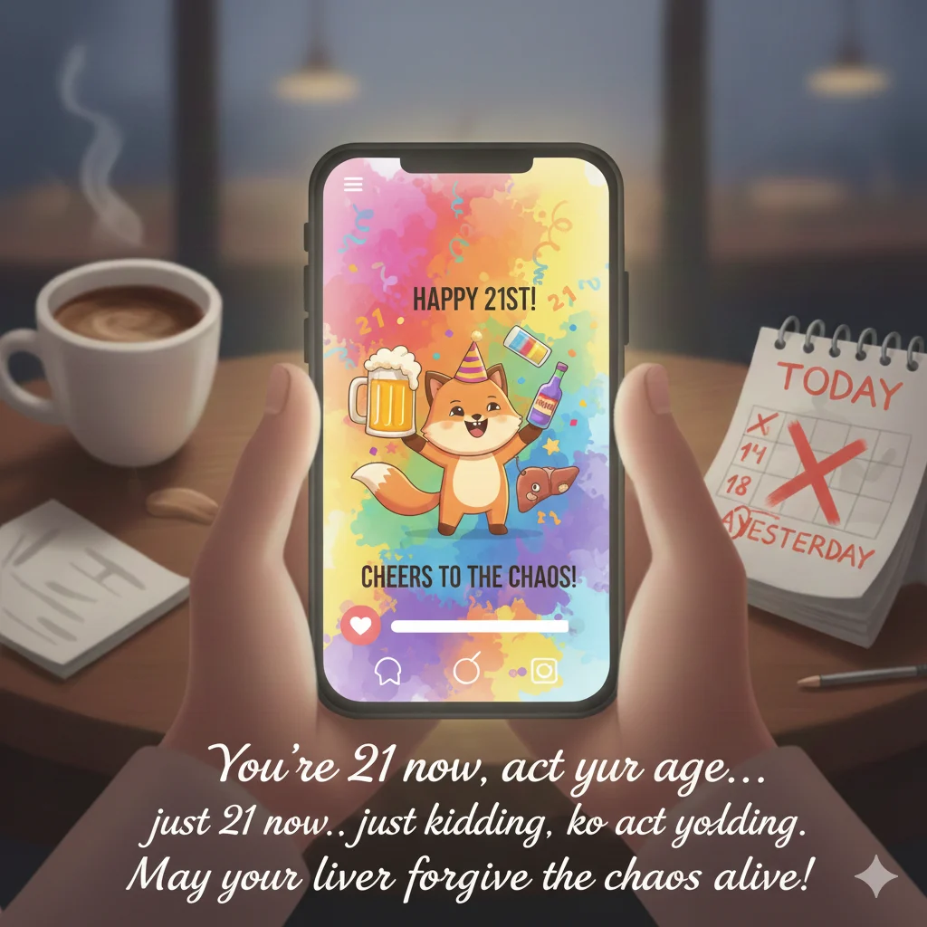 21st birthday wishes funny