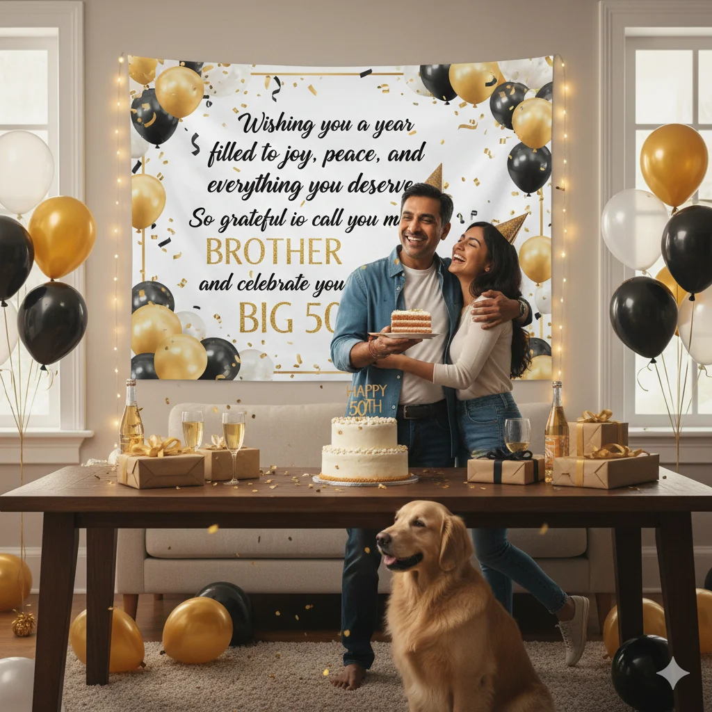 50th birthday wishes for brother