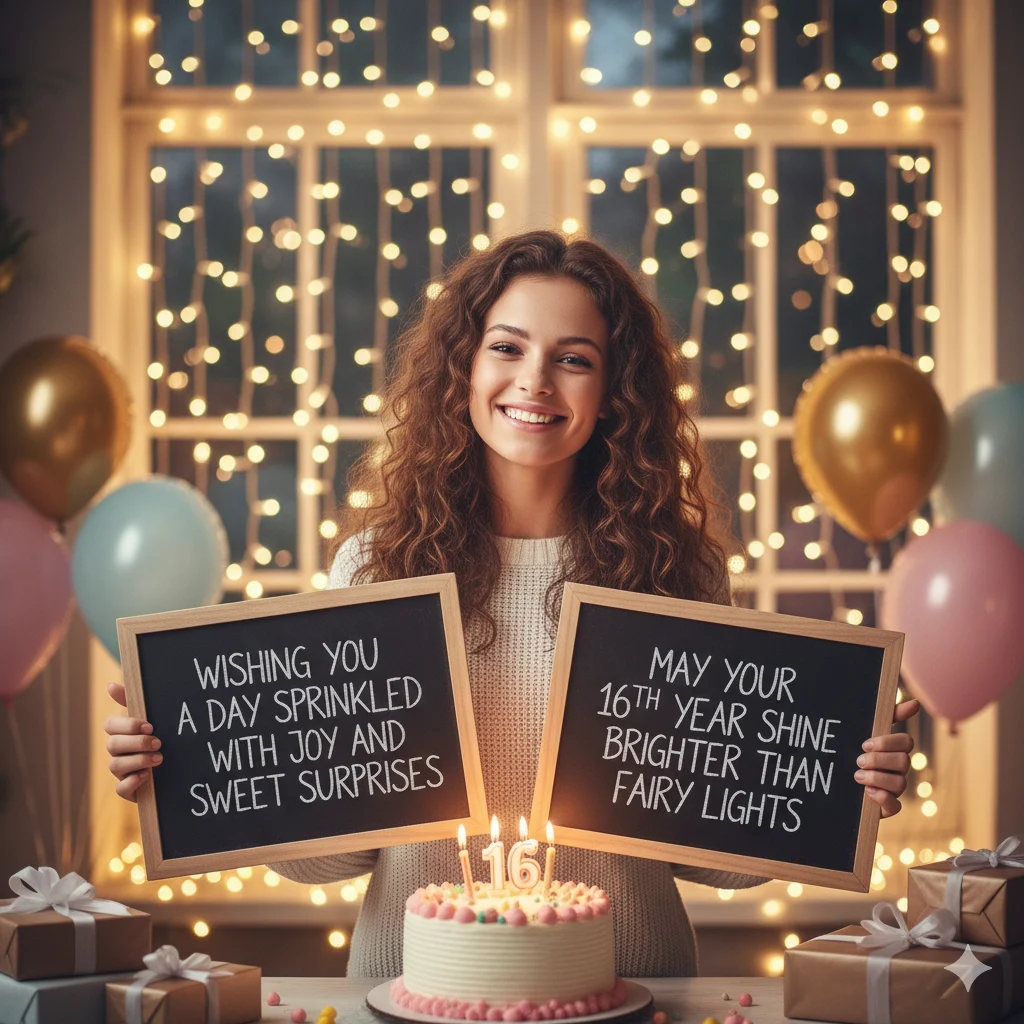16 wishes birthday candles