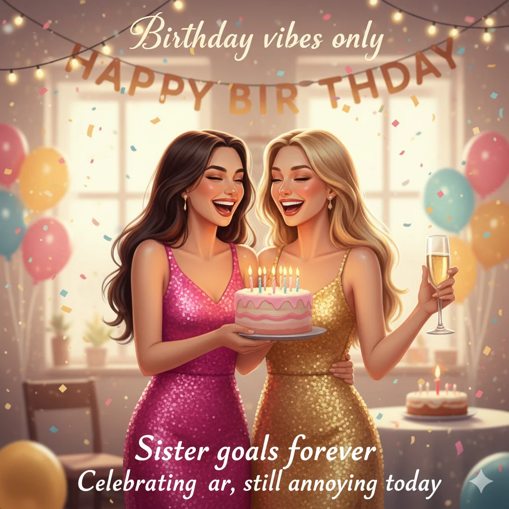 short birthday wishes for sister