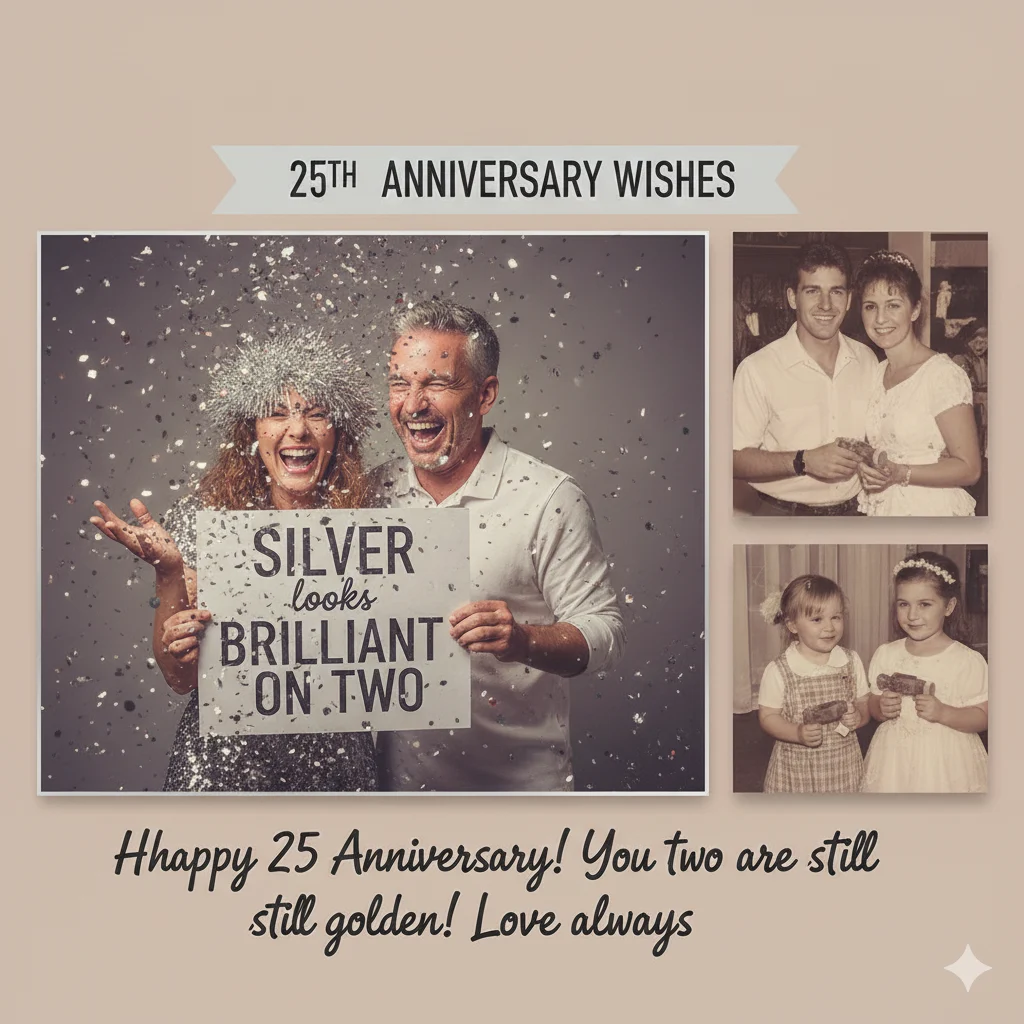 25th wedding anniversary wishes