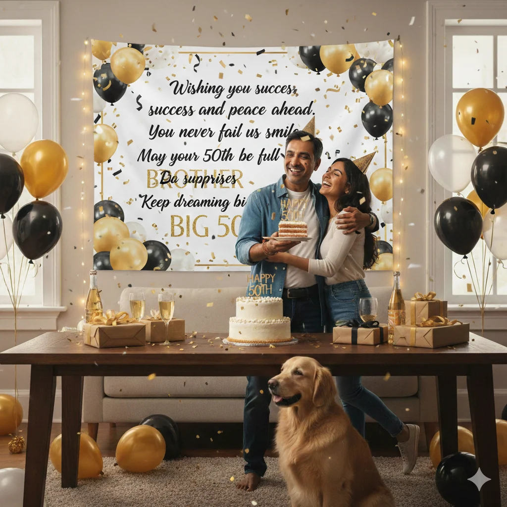 50th birthday wishes for brother