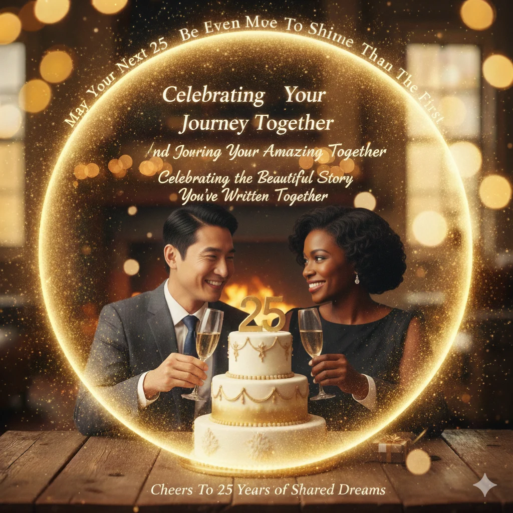 silver jubilee anniversary wishes