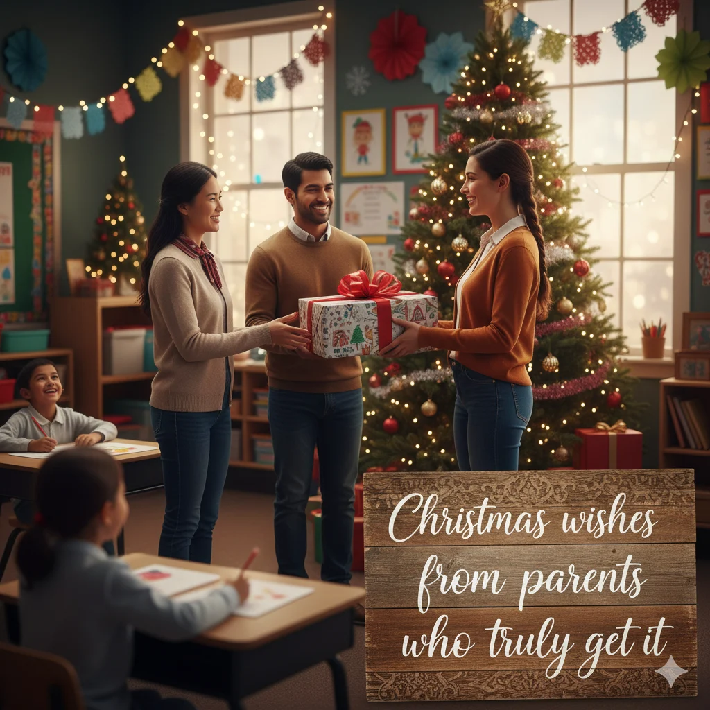 christmas wishes for teachers from parents