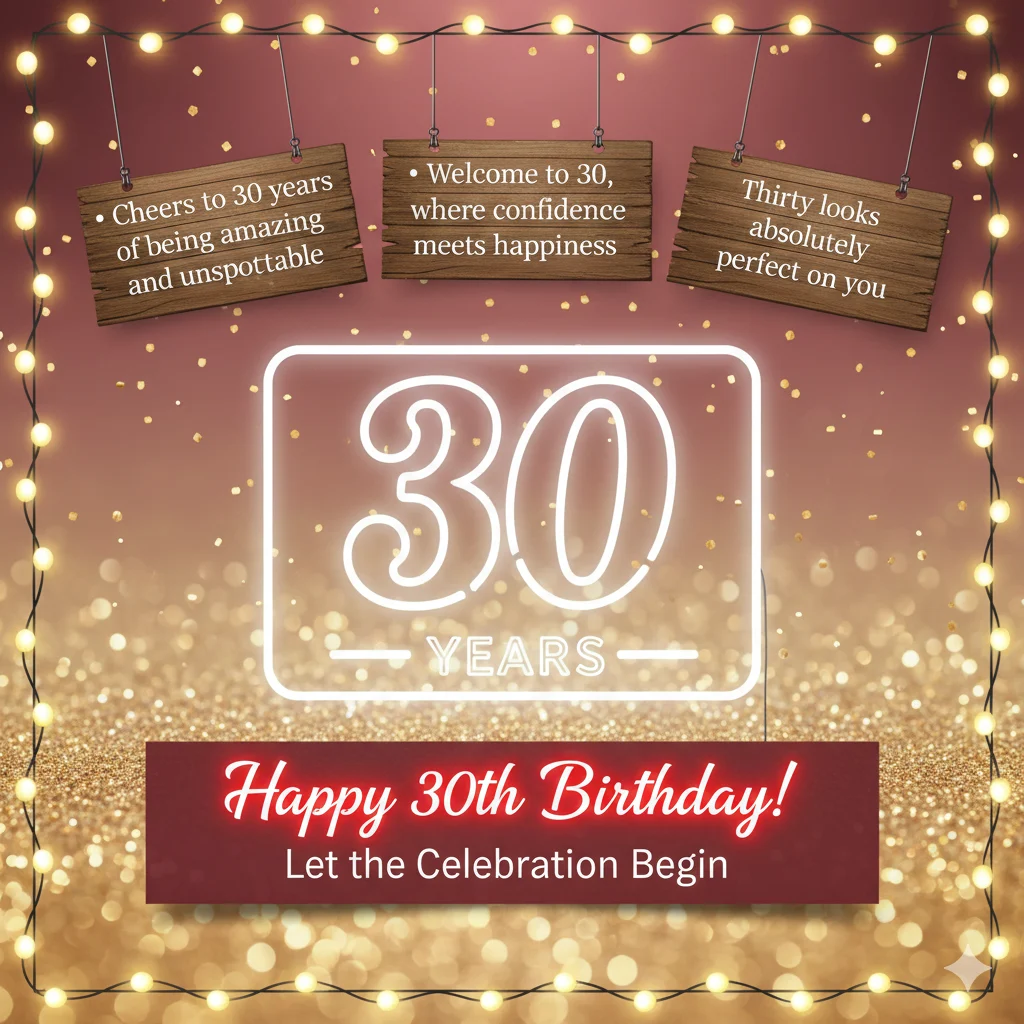30th birthday wishes