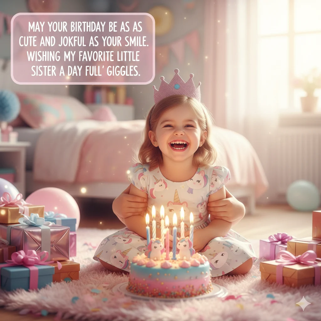 birthday wishes for little sister