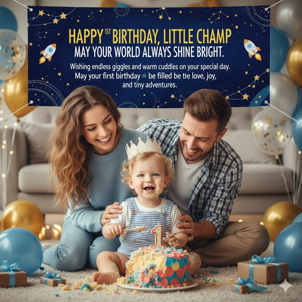 happy 1st birthday wishes for boy