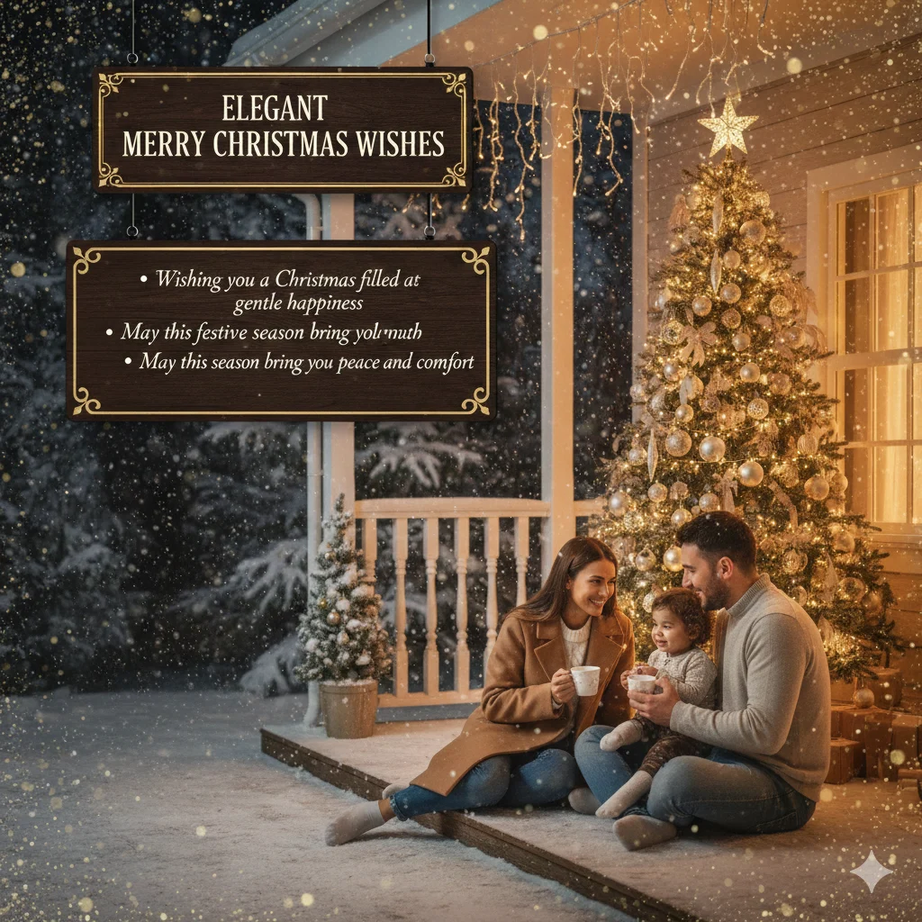 elegant merry christmas wishes