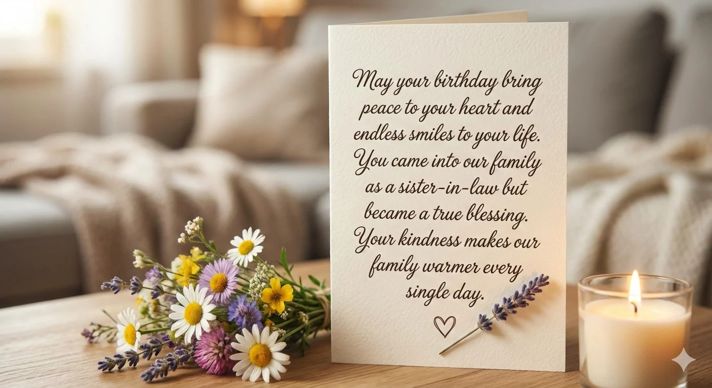 heart touching birthday wishes for sister-in-law