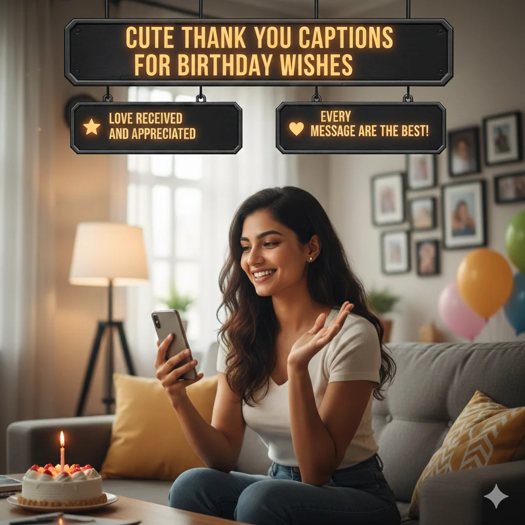 cute thank you for the birthday wishes