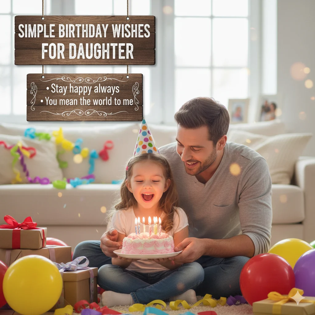 simple birthday wishes for daughter