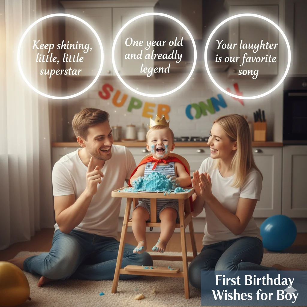 first birthday wishes for boy