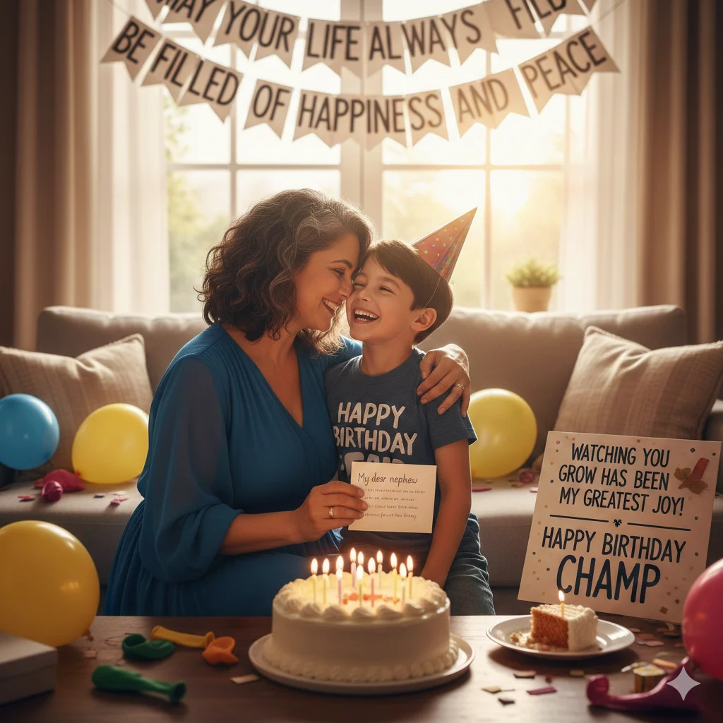 touching birthday wishes for nephew from aunt