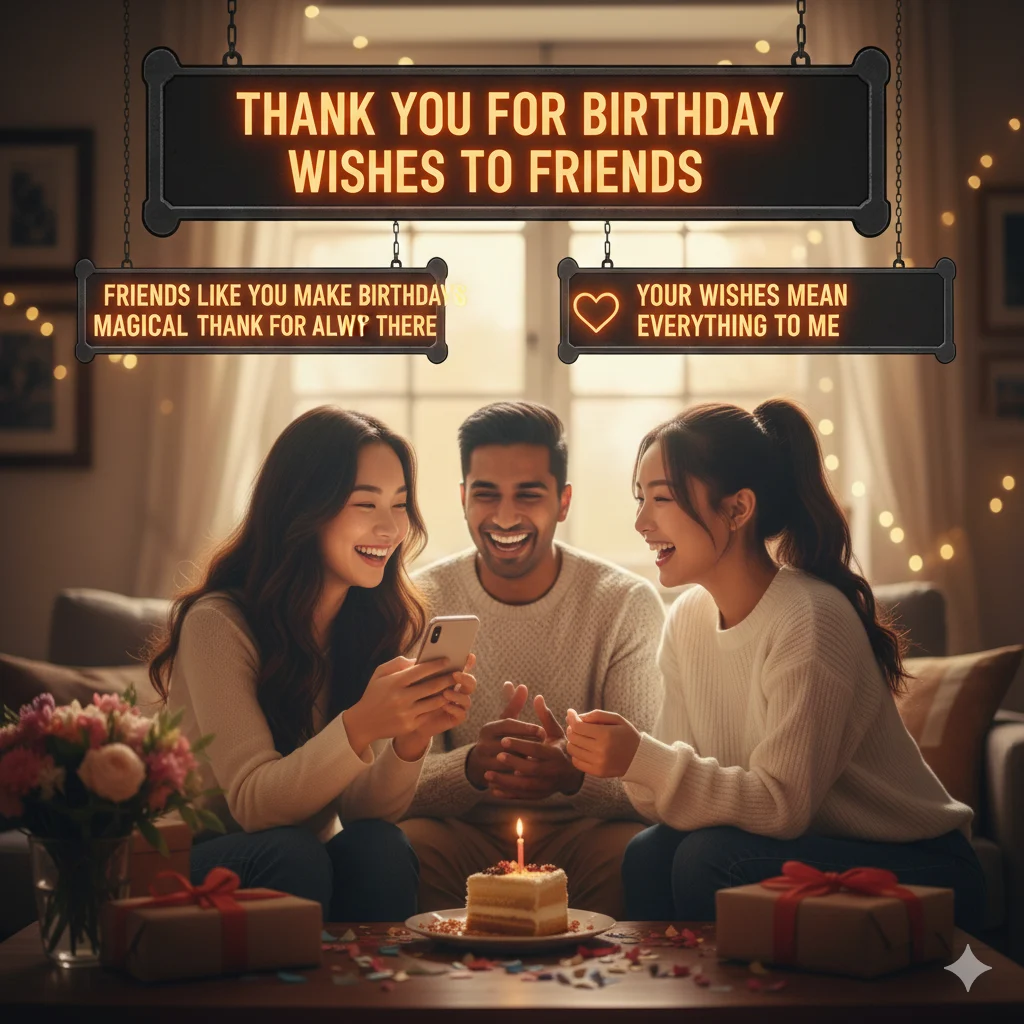 cute thank you for the birthday wishes