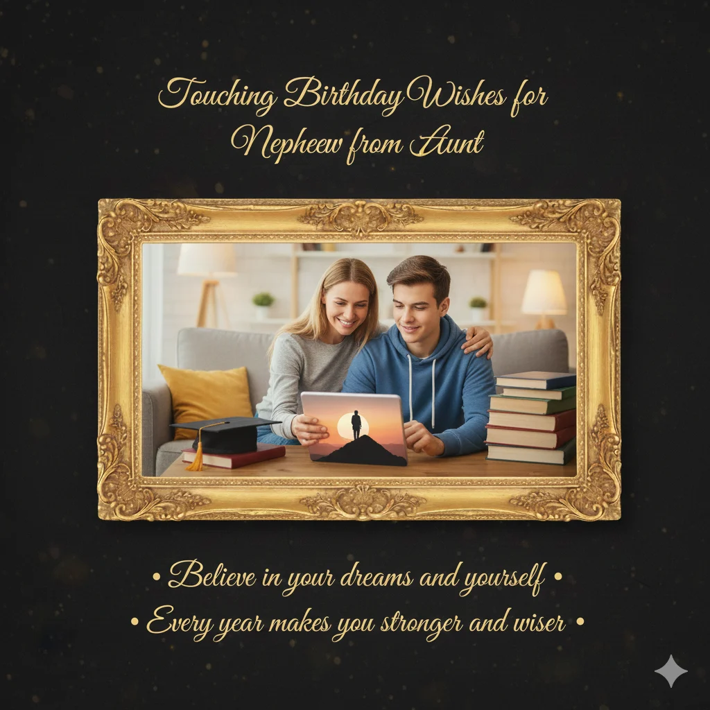 touching birthday wishes for nephew from aunt
