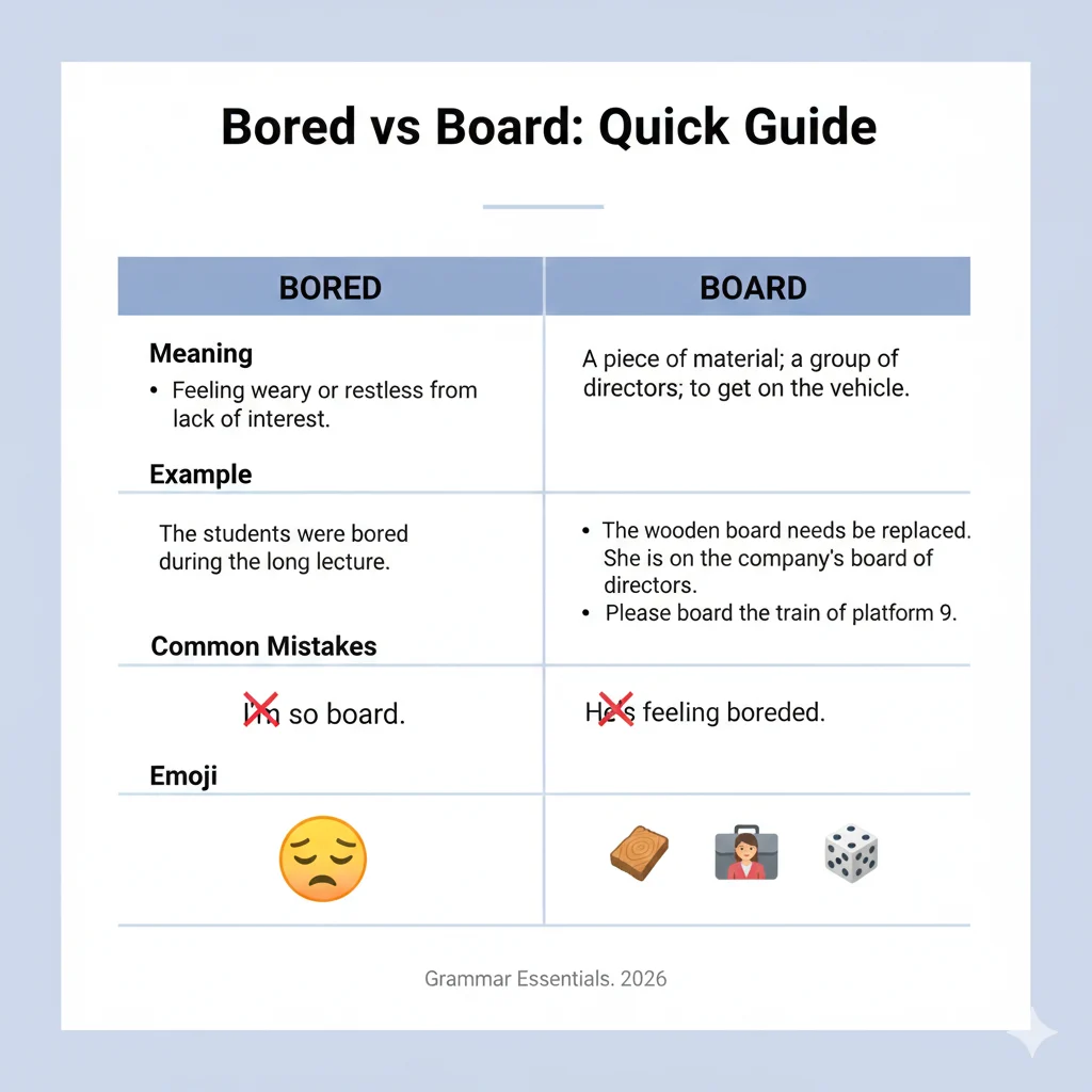 bored vs board