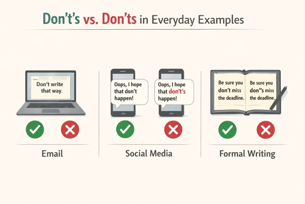 dont's vs don'ts