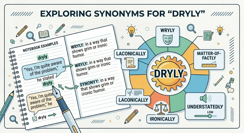 
drily vs dryly
