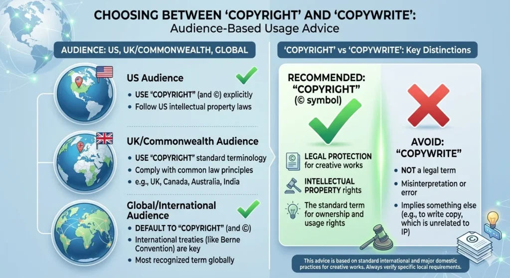 copyright vs copywrite