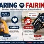 faring vs fairing