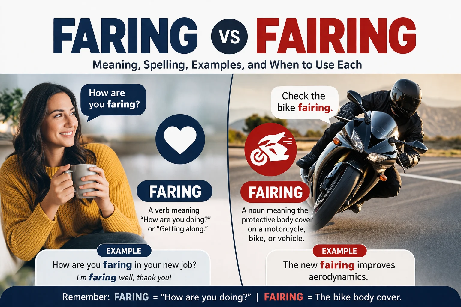 faring vs fairing