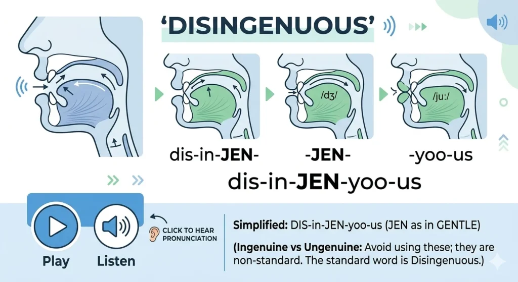 ingenuine vs ungenuine