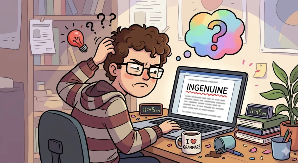 ingenuine vs ungenuine