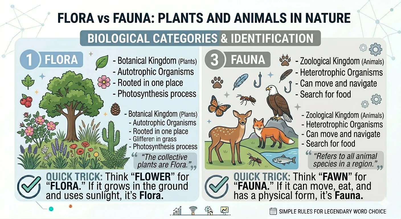 flora vs fauna