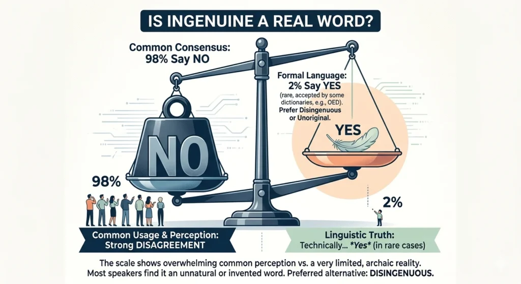 ingenuine vs ungenuine