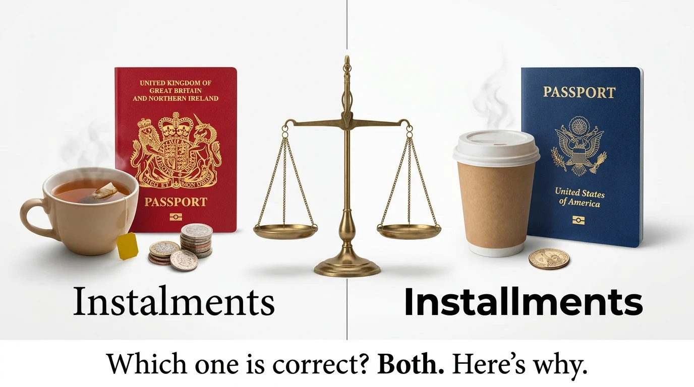 instalments vs installments