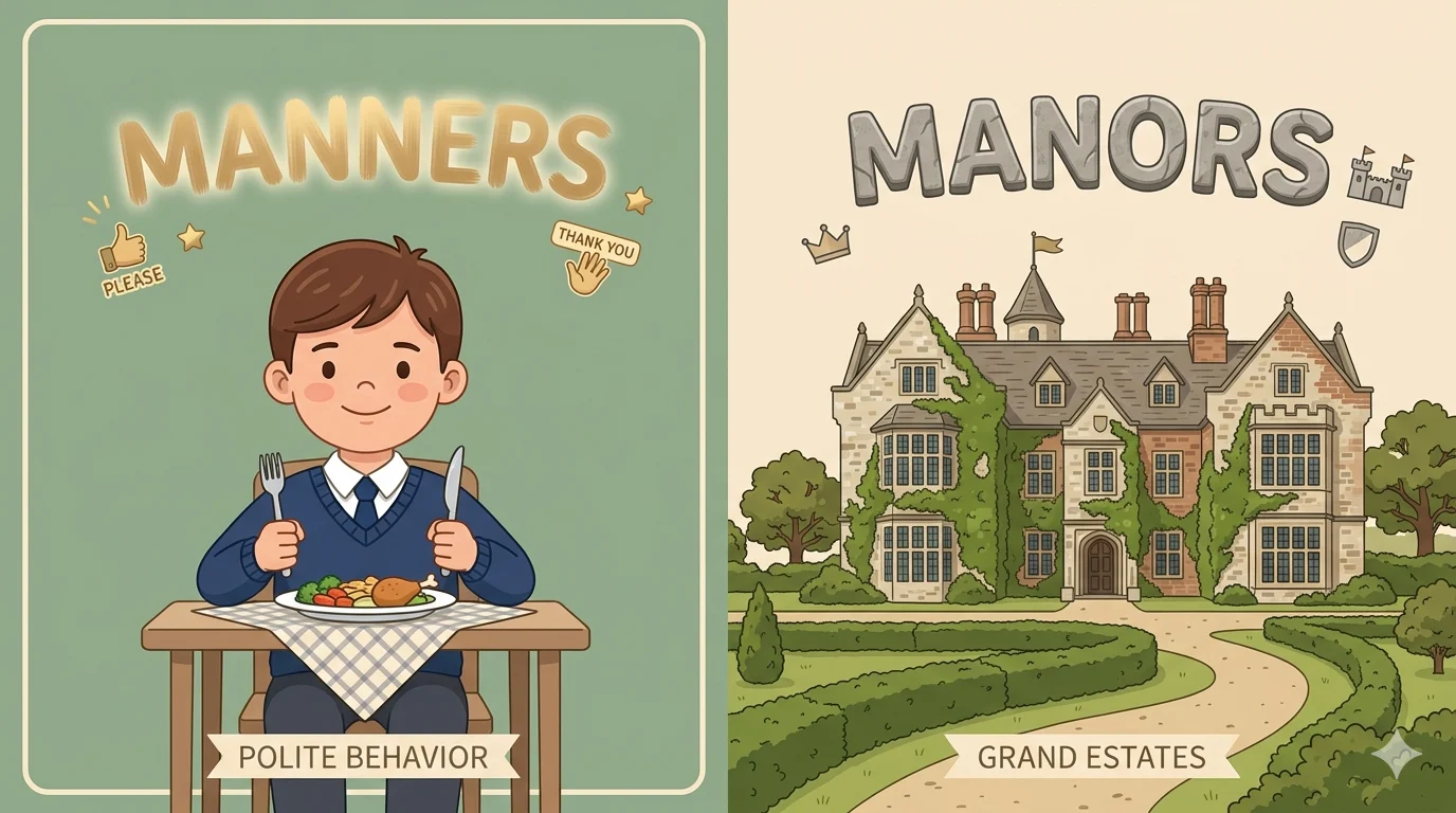 manners vs manors