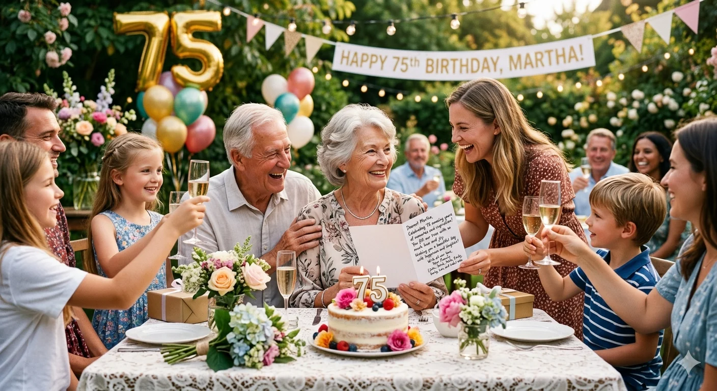 75th birthday wishes