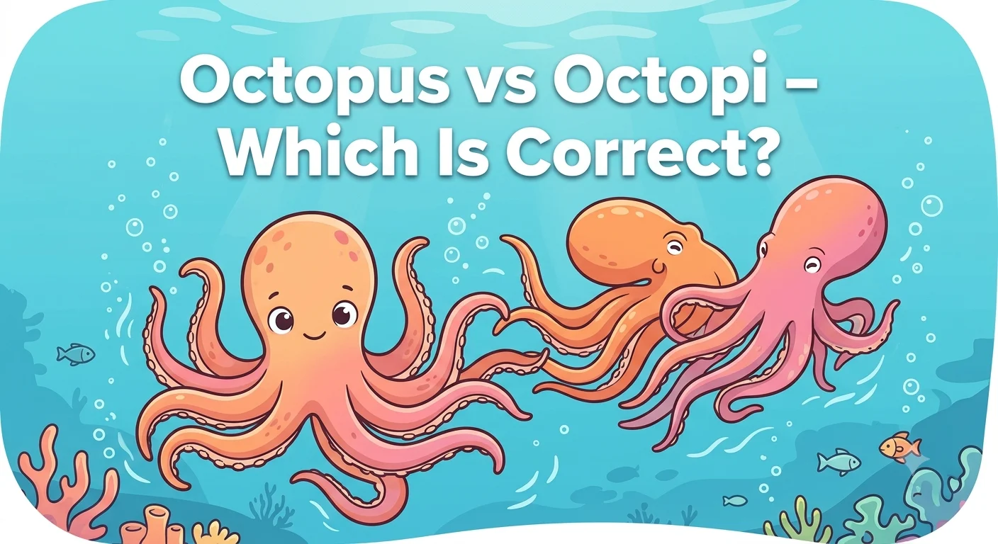 octopus vs octopi