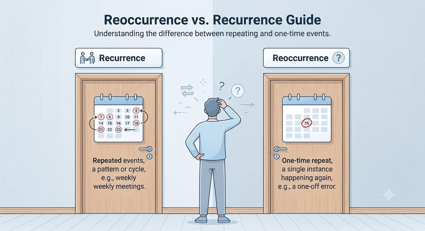 reoccurrence vs recurrence