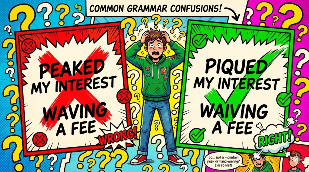 piqued vs peaked