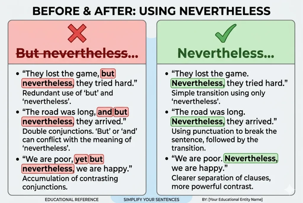 nevertheless vs nonetheless