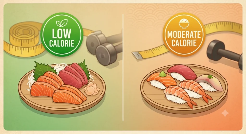 sashimi vs nigiri