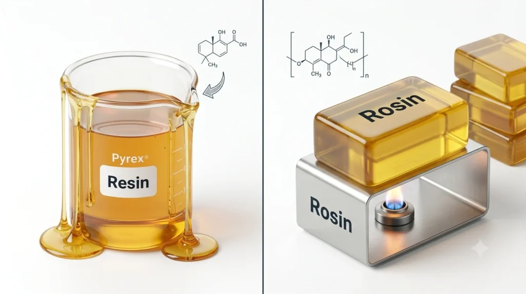 rosin vs resin
